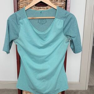 Prana Women's Aqua Short Sleeve Top